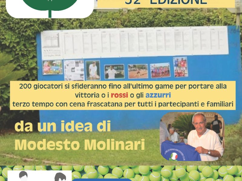 5 Luglio – 32° Edizione Della 24ore di Tennis