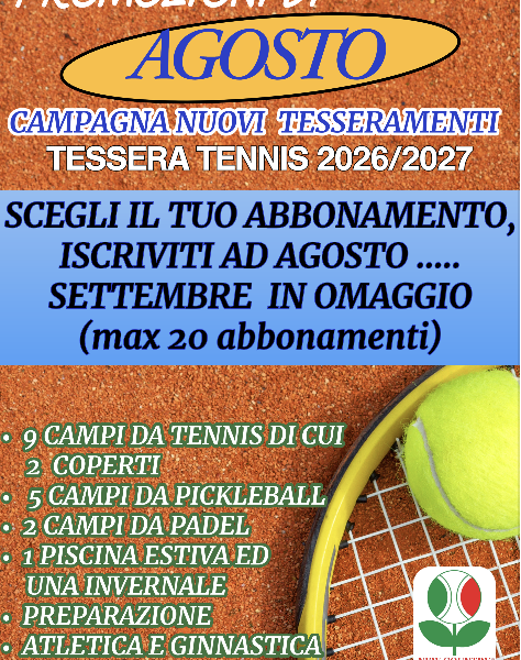 LE PROMO DI AGOSTO